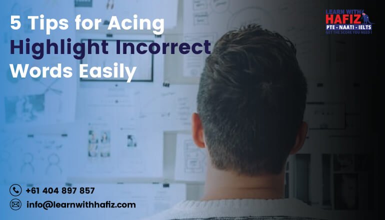 Tips for Acing Highlight Incorrect Words Easily